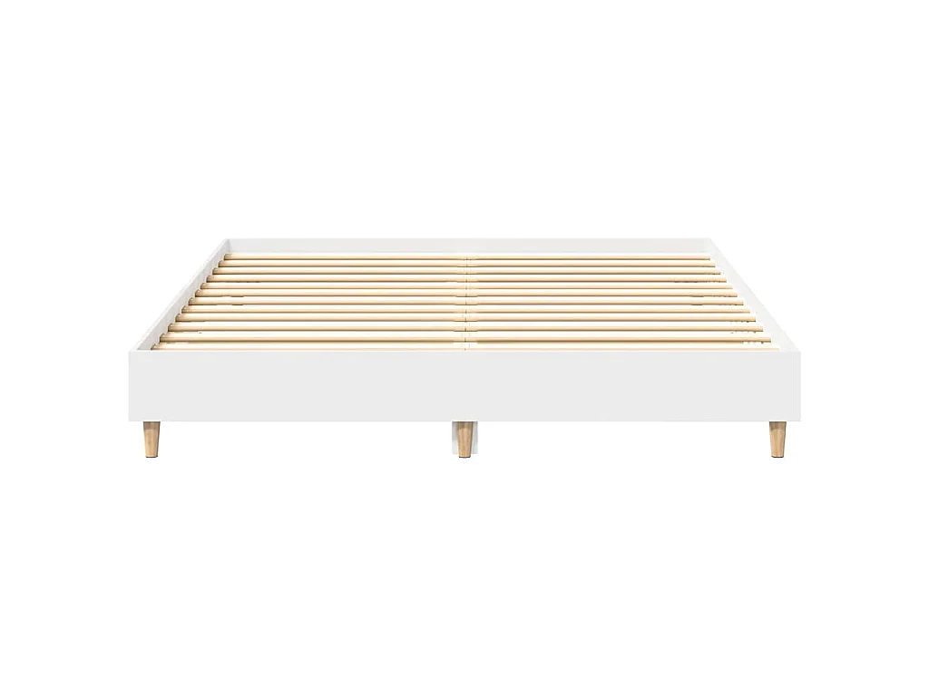 Bedframe zonder matras 140x200 cm spaanplaat wit