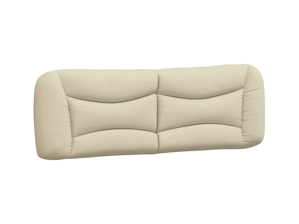 Bettgestell mit LED ohne Matratze "Hvar" Creme 160x200 cm Stoff