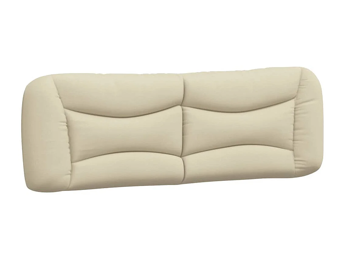 Bettgestell mit LED ohne Matratze "Hvar" Creme 160x200 cm Stoff