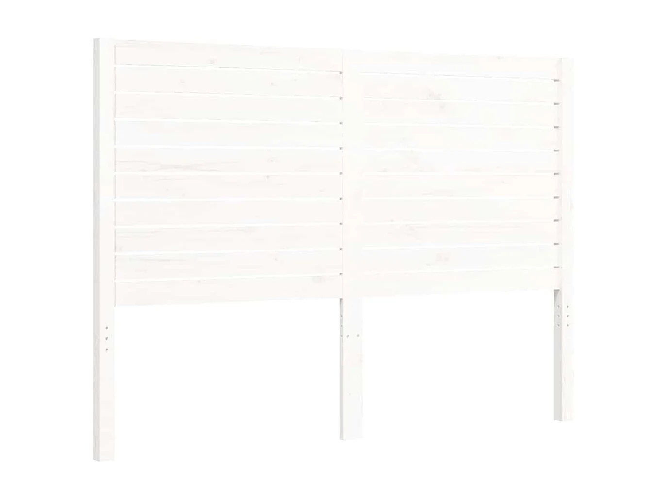 Cadre de lit sans matelas blanc 140x200 cm bois massif