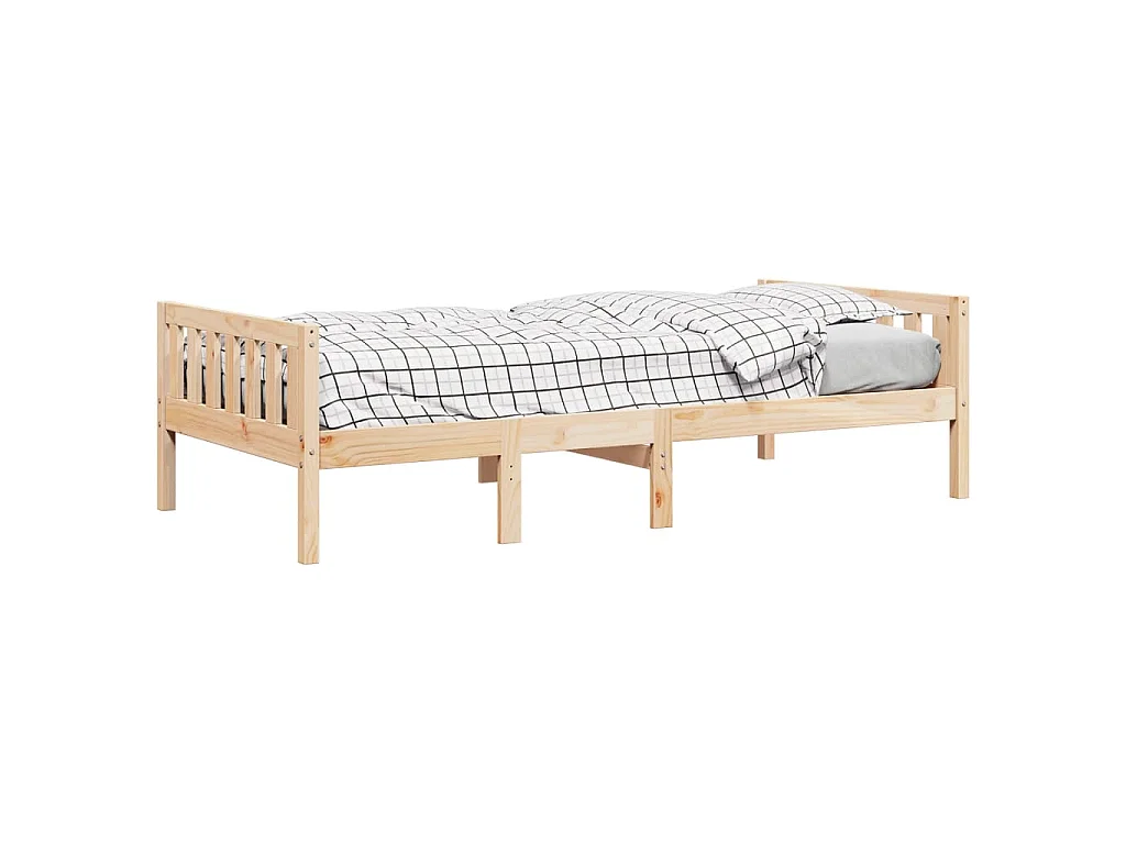 Kinderbett ohne Matratze 90x190 cm Massivholz Kiefer