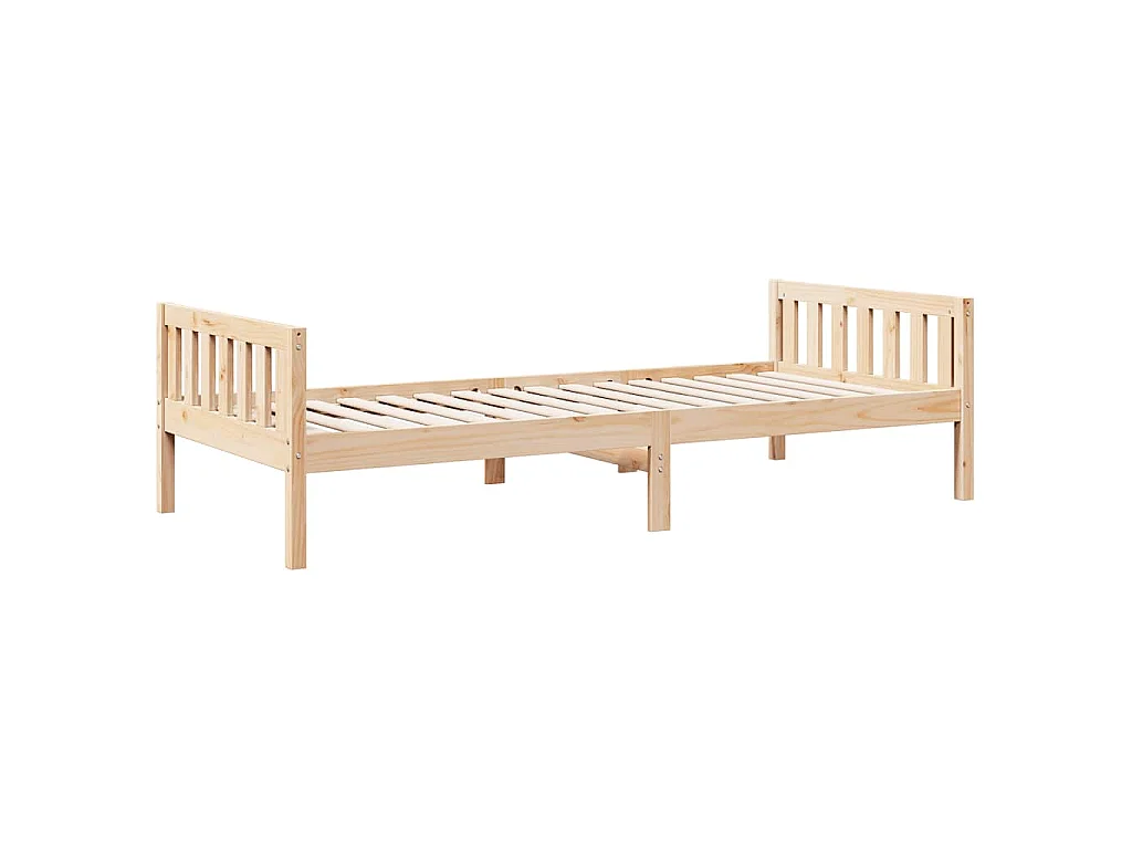 Letto per Bambini senza Materasso 90x190 cm Legno Massello Pino