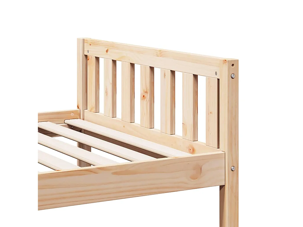 Letto per Bambini senza Materasso 90x190 cm Legno Massello Pino