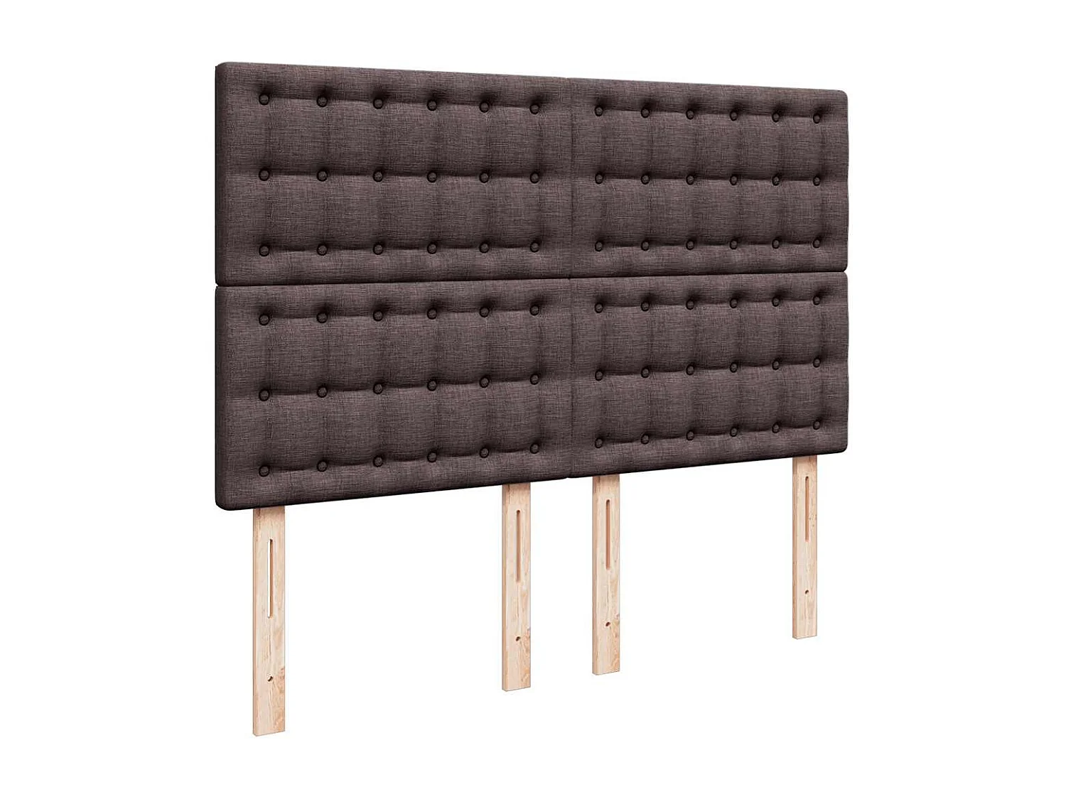 Struttura Letto Pouf con Materasso 140x200 cm in Tessuto