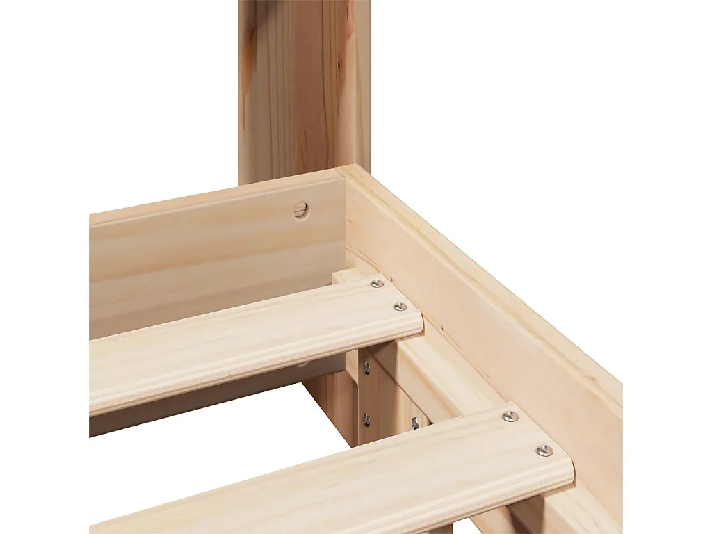 Cadre de lit sans matelas 140x190 cm bois de pin massif