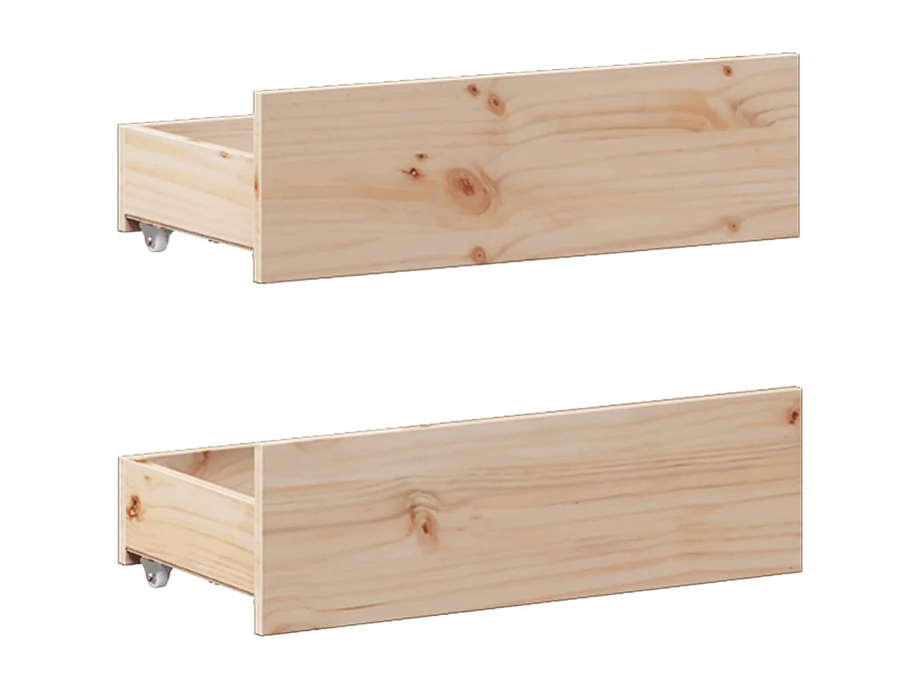 Giroletto senza Materasso con Testata 140x190 cm Massello Pino