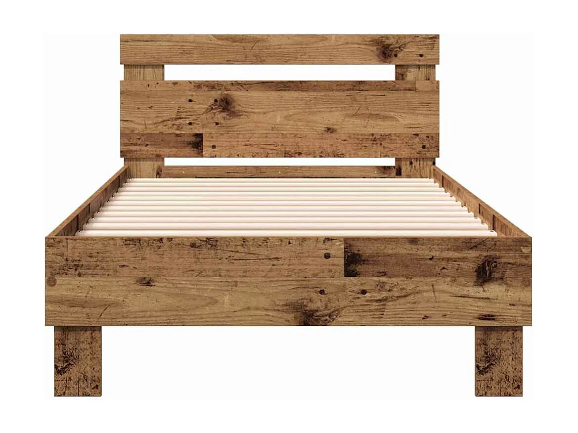 Cadre de lit Bois ancien 90 x 190 cm Bois d'ingénierie