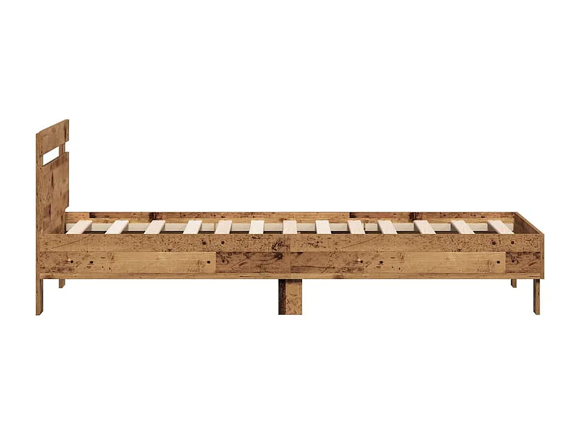 Cadre de lit Bois ancien 90 x 190 cm Bois d'ingénierie
