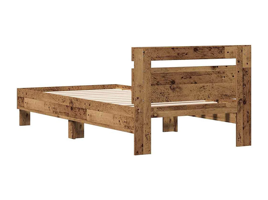 Bedframe Oud Hout 193 x 95 x 88 cm Massief Eikenhout