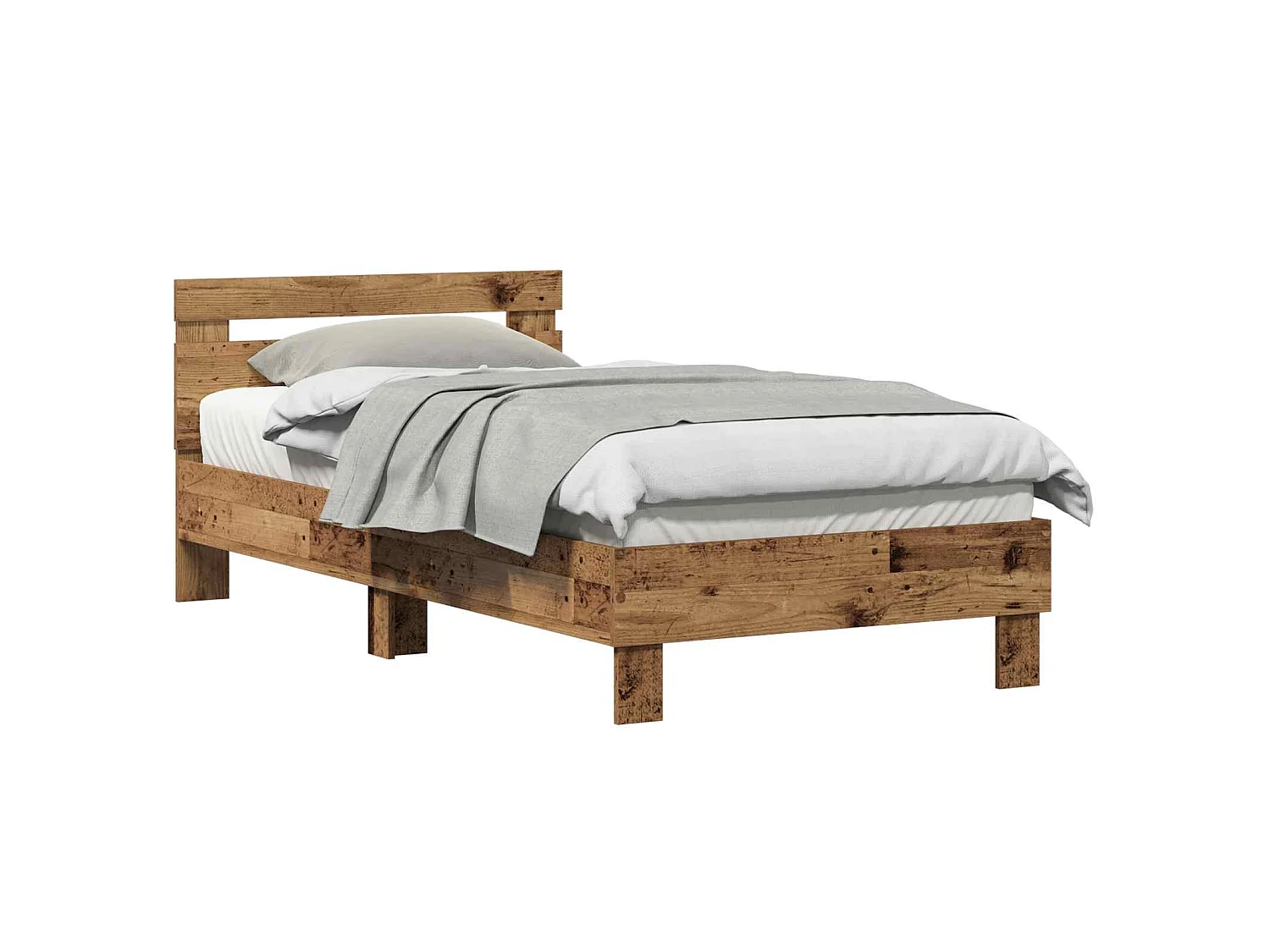 Struttura del letto con testiera Legno vecchio 193 x 95 x 88 cm