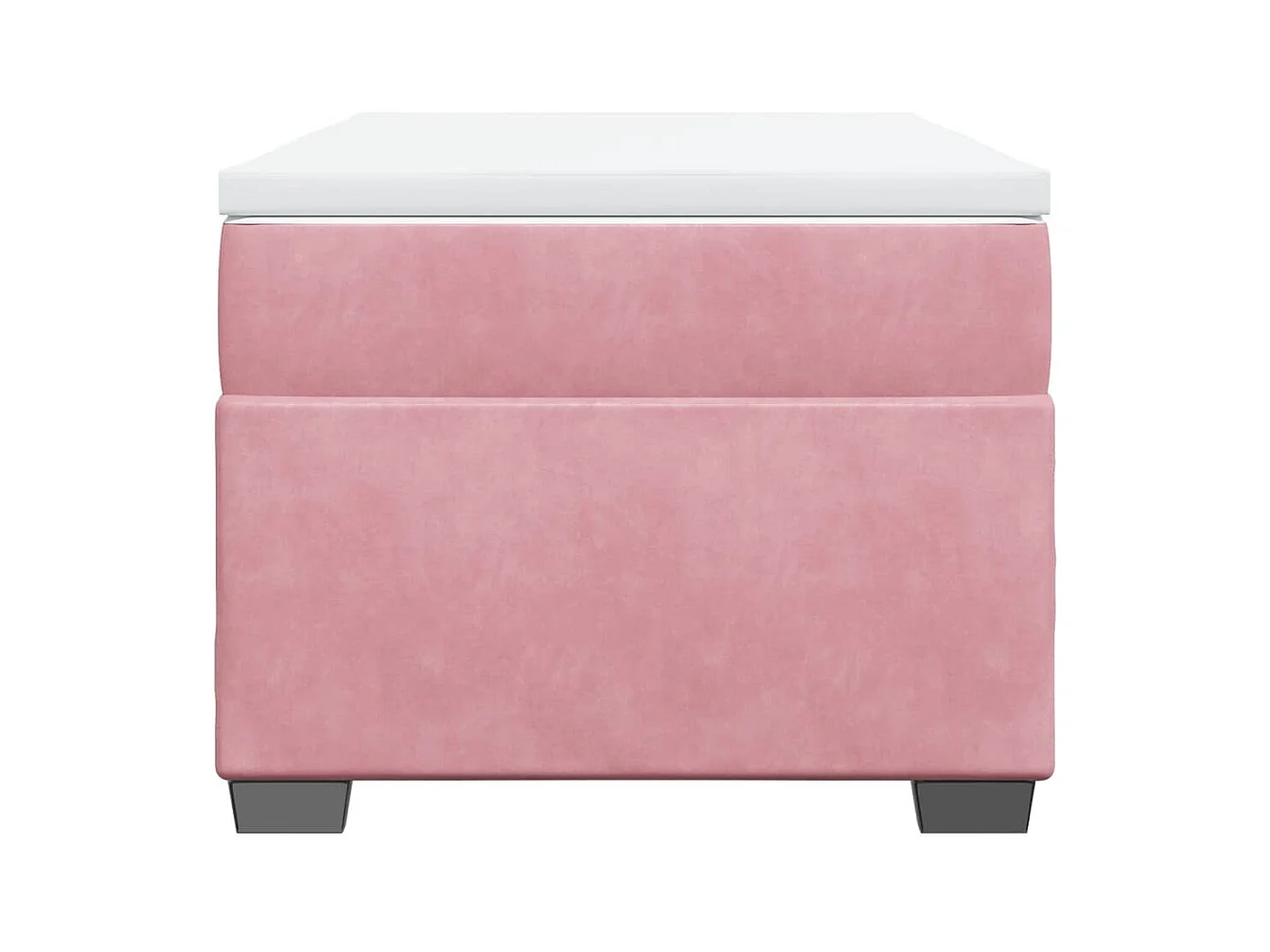 Sommier à lattes de lit avec matelas Rose 90x200 cm Velours