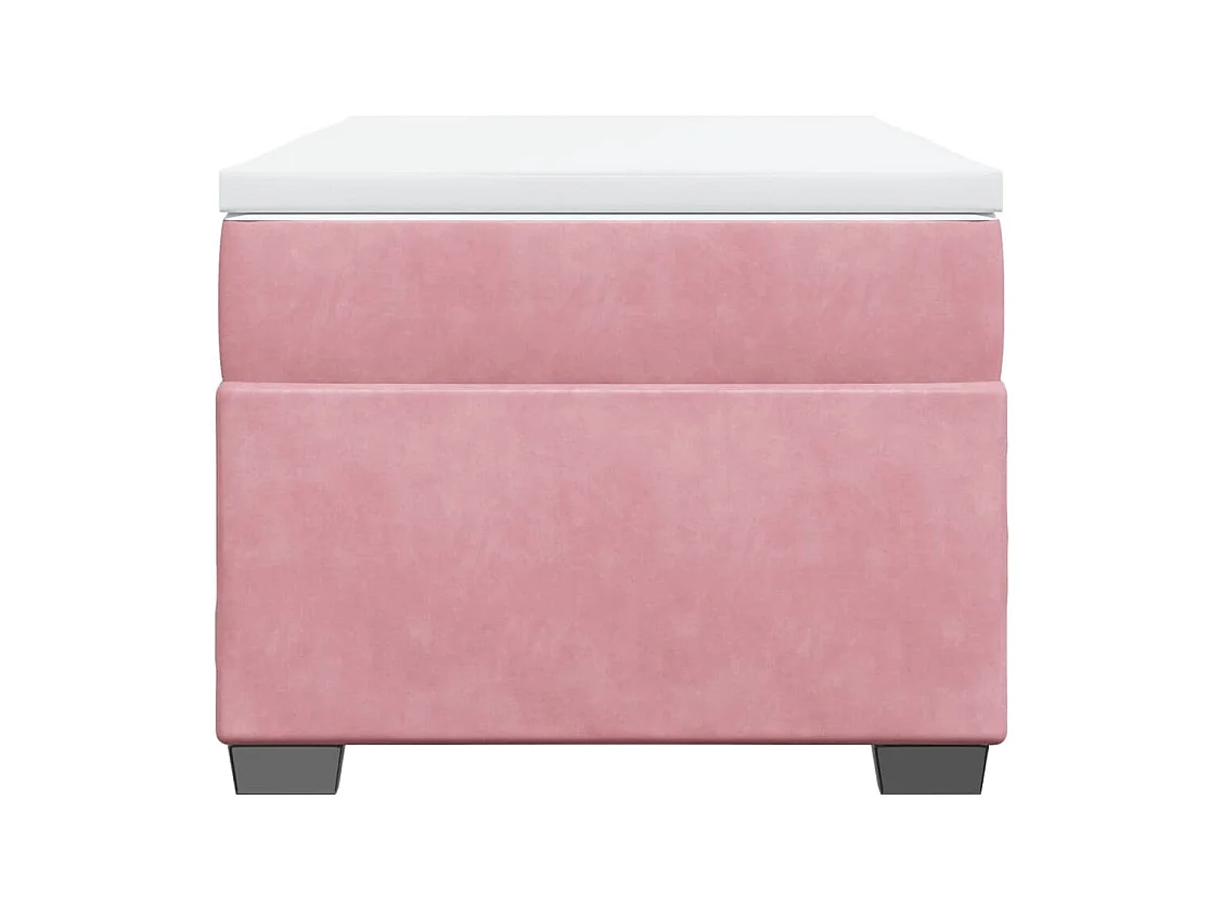 Sommier à lattes de lit avec matelas Rose 90x200 cm Velours