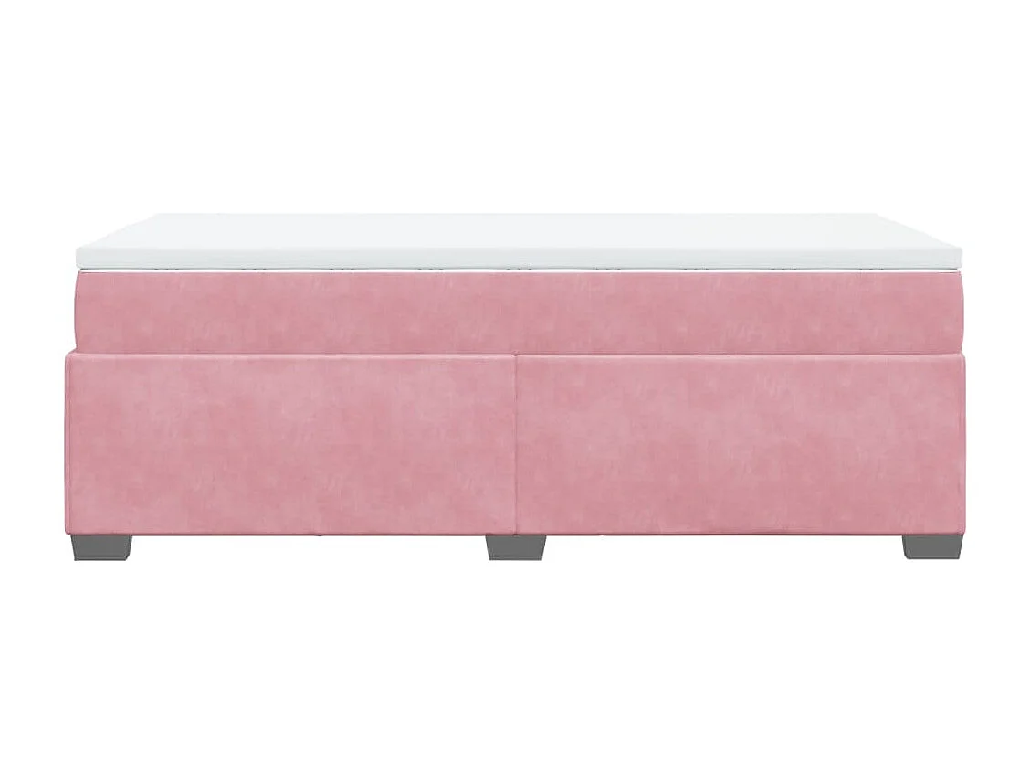 Sommier à lattes de lit avec matelas Rose 90x200 cm Velours