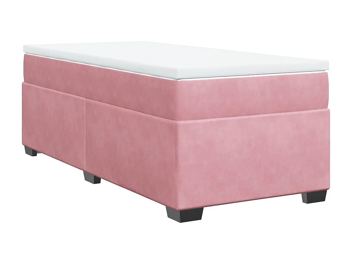 Sommier à lattes de lit avec matelas Rose 90x200 cm Velours