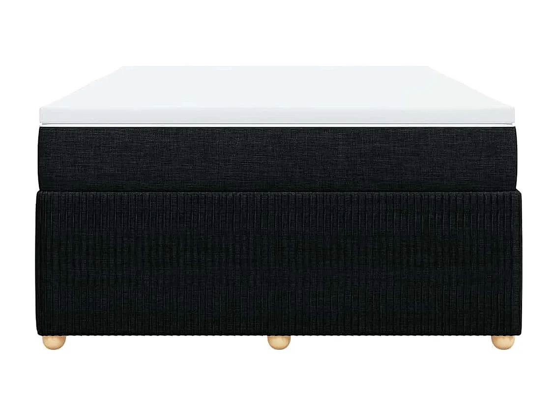 Boxspringbett mit Matratze Schwarz 160x200 cm Stoff