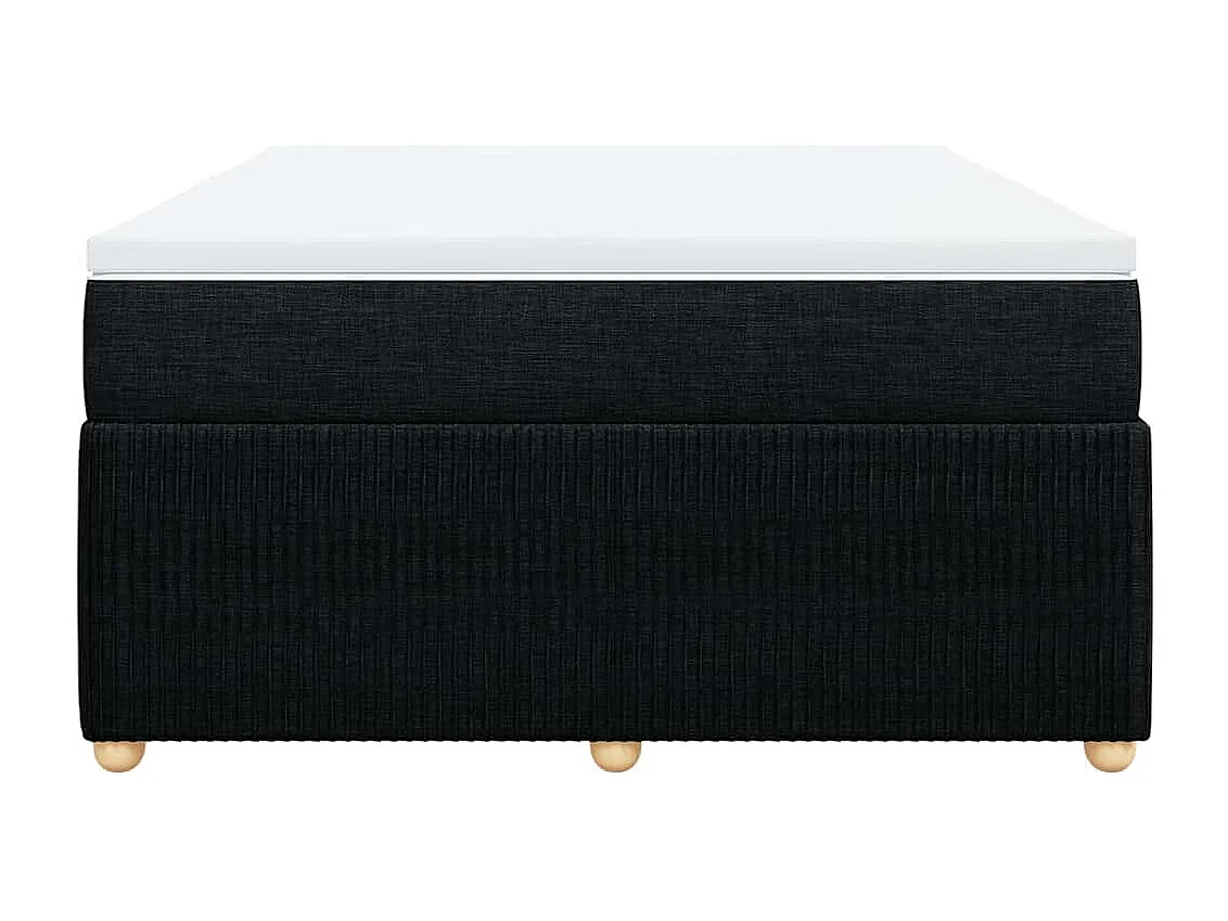 Boxspringbett mit Matratze Schwarz 160x200 cm Stoff