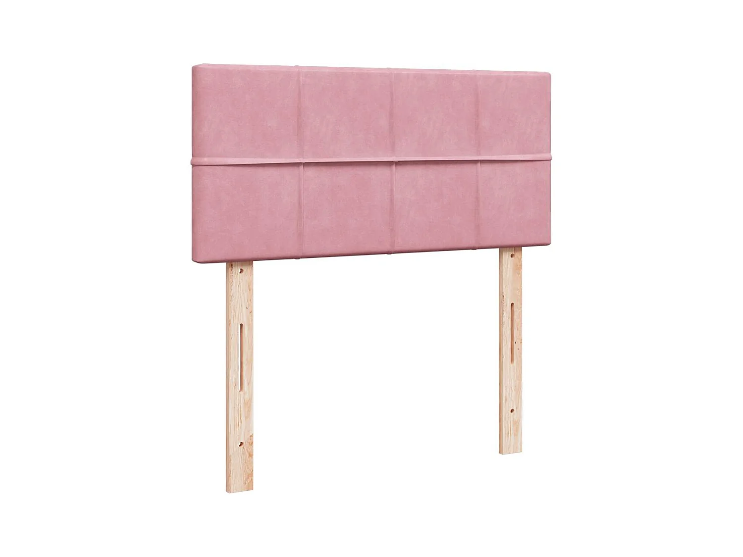 moldura de cama otomana  com colchão rosa 100x200cm veludo