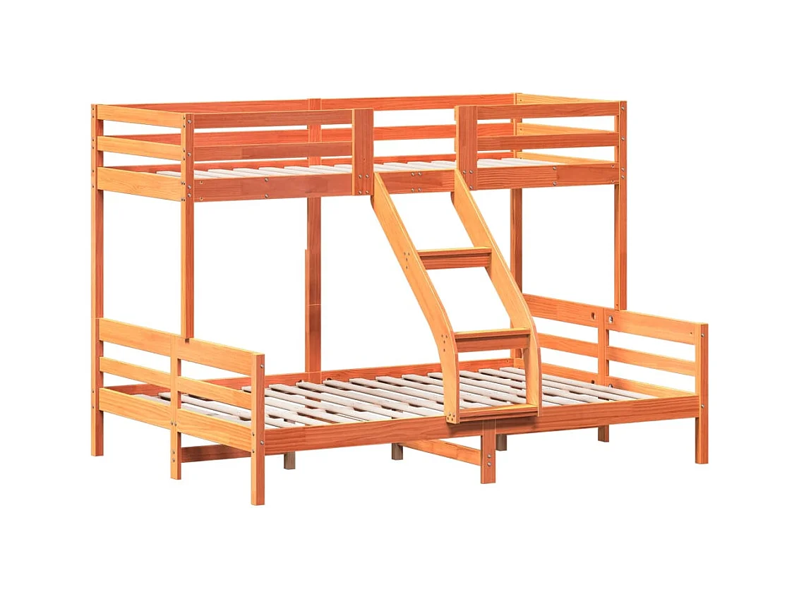 Lit superposé sans matelas 80x200/140x200 cm bois massif