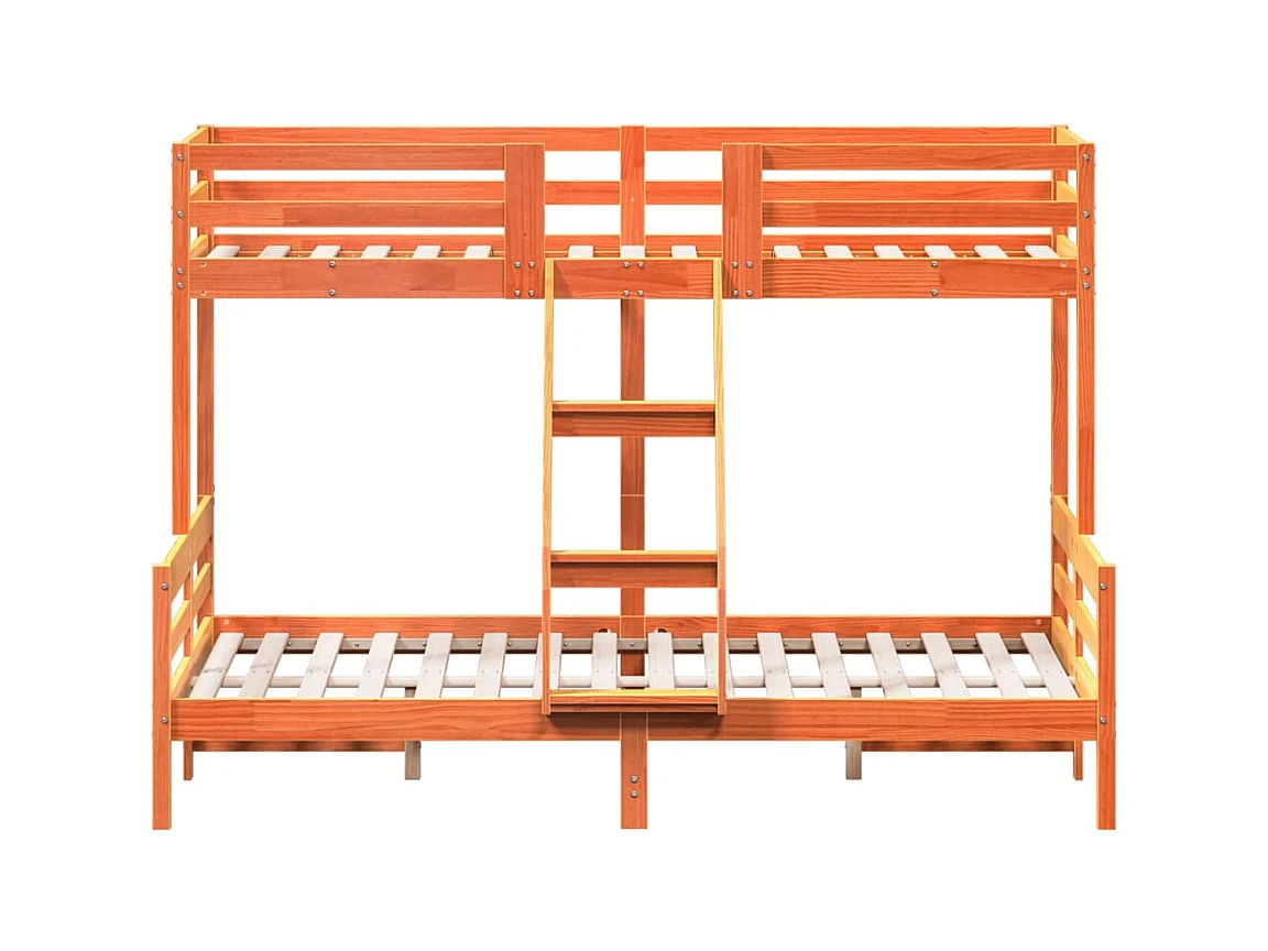 Lit superposé sans matelas 80x200/140x200 cm bois massif