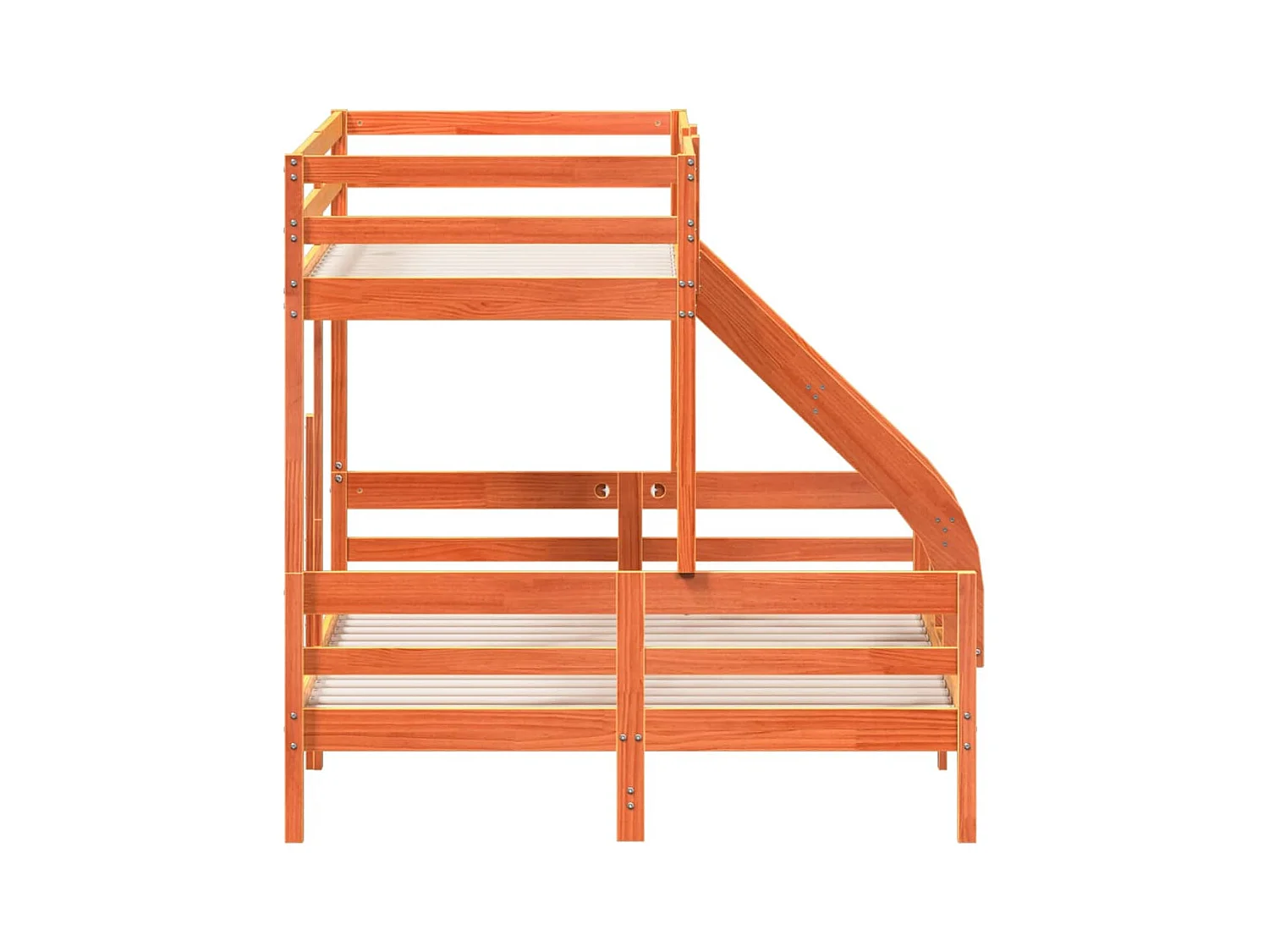 Lit superposé sans matelas 80x200/140x200 cm bois massif