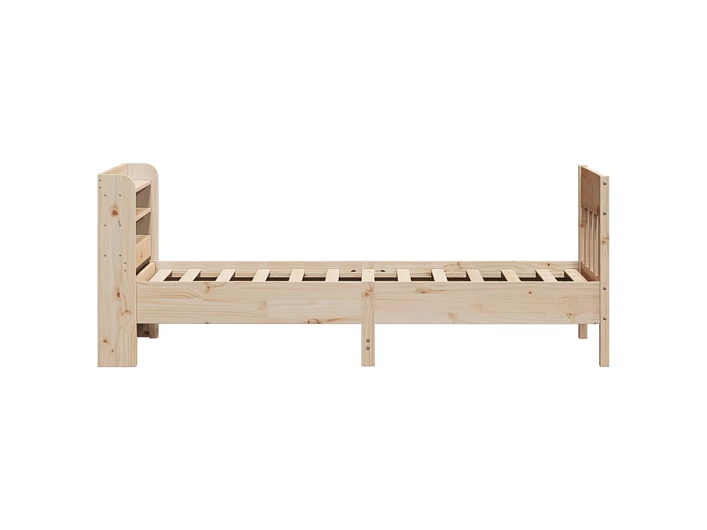 Cama sem colchão 90x200 cm madeira de pinho maciça