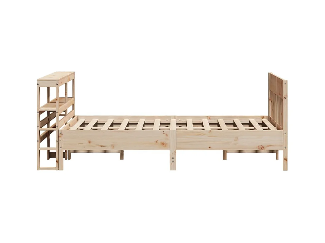 Cadre de lit sans matelas 160x200 cm bois massif de pin