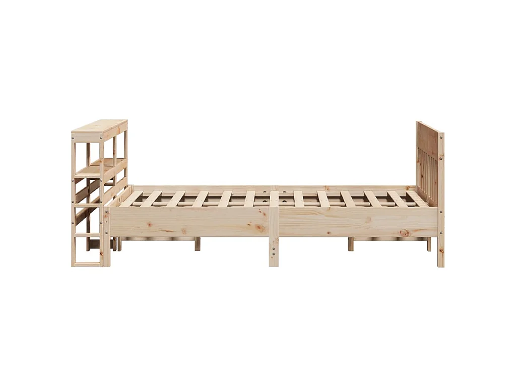 Cadre de lit sans matelas 160x200 cm bois massif de pin