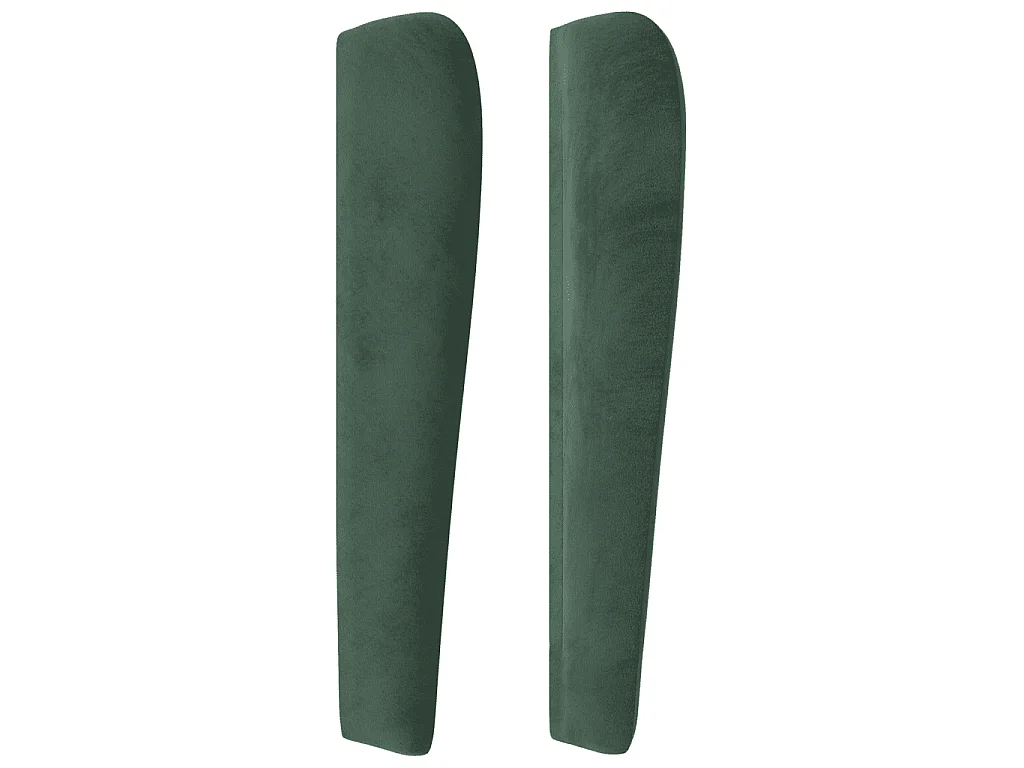 Sommier à lattes de lit et matelas Vert foncé 140x190cm Velours