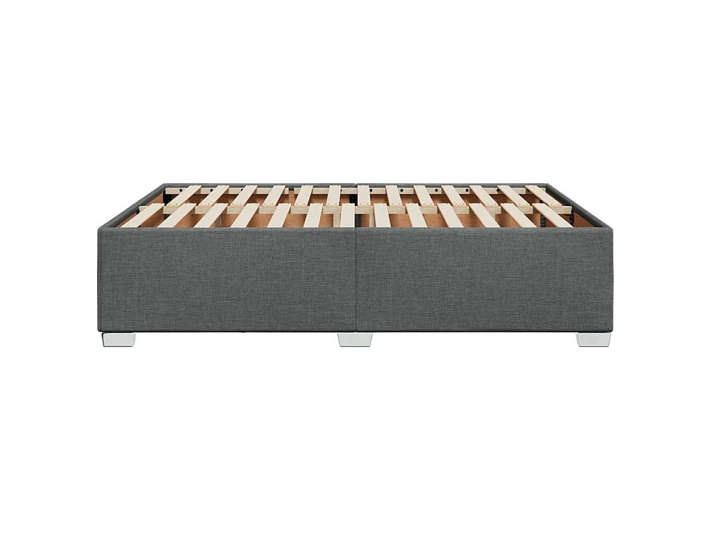 Bedframe zonder matras stof donkergrijs 160x200 cm