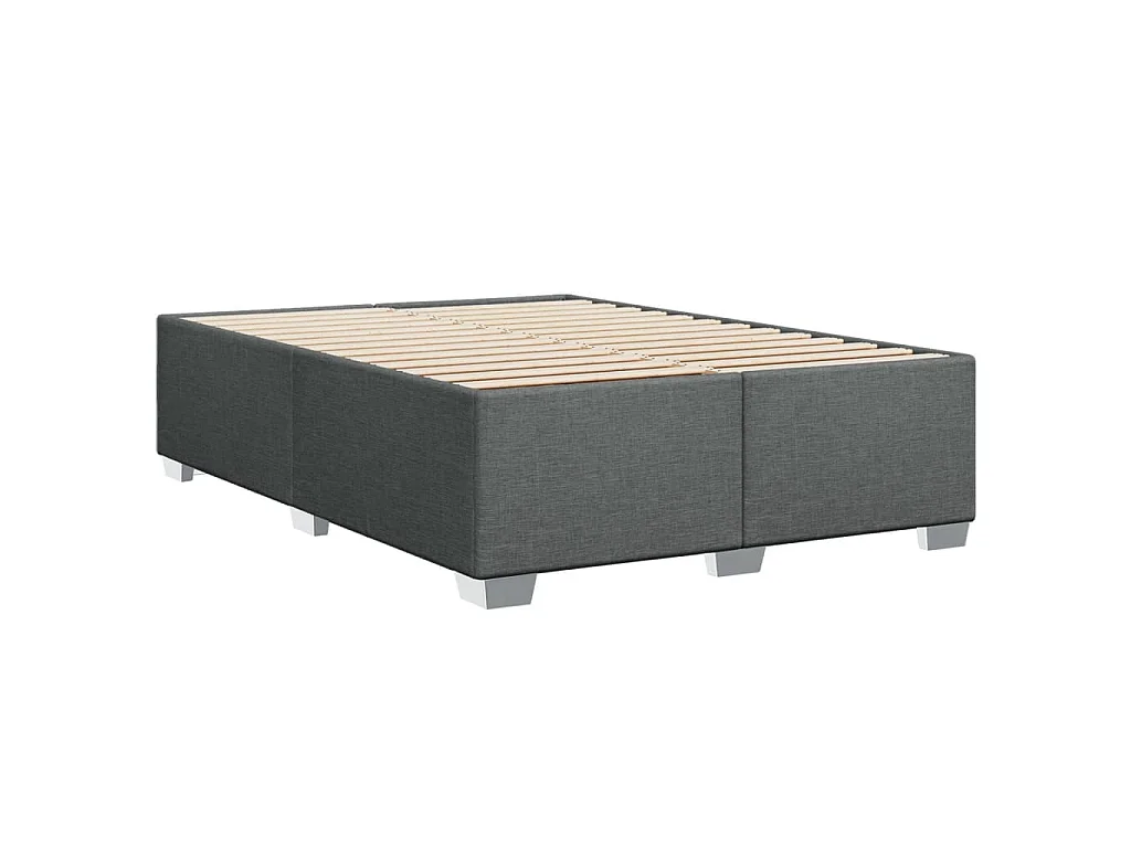 Bedframe zonder matras stof donkergrijs 160x200 cm