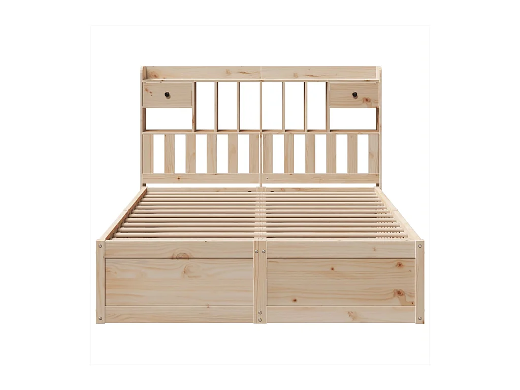 Cadre de lit sans matelas 140x200 cm bois massif de pin
