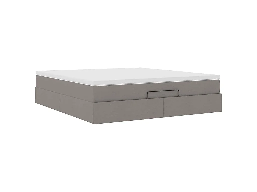 moldura de cama otomana  com tecido Taupe 180x200cm
