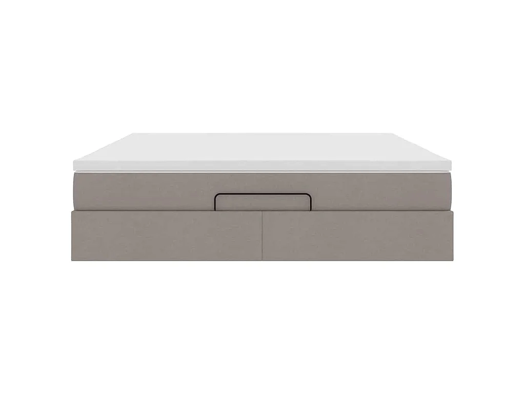 moldura de cama otomana  com tecido Taupe 180x200cm