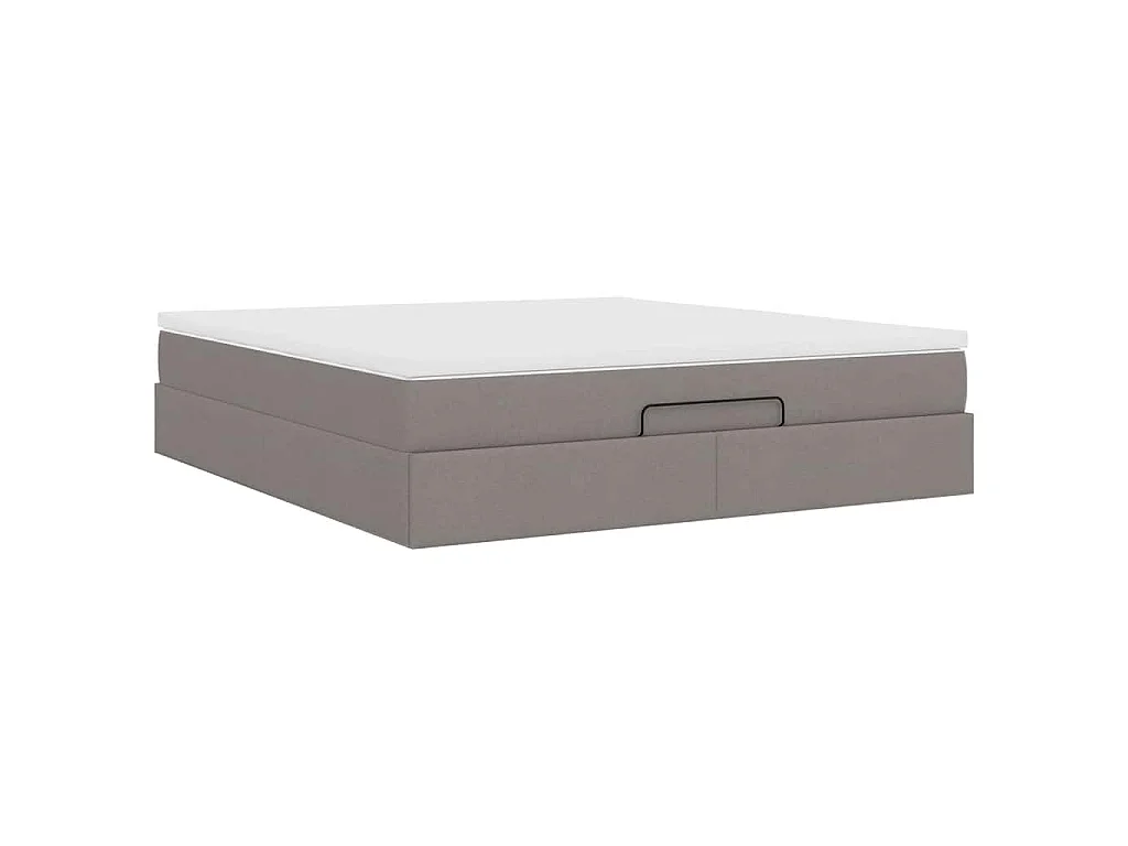 moldura de cama otomana  com tecido Taupe 180x200cm