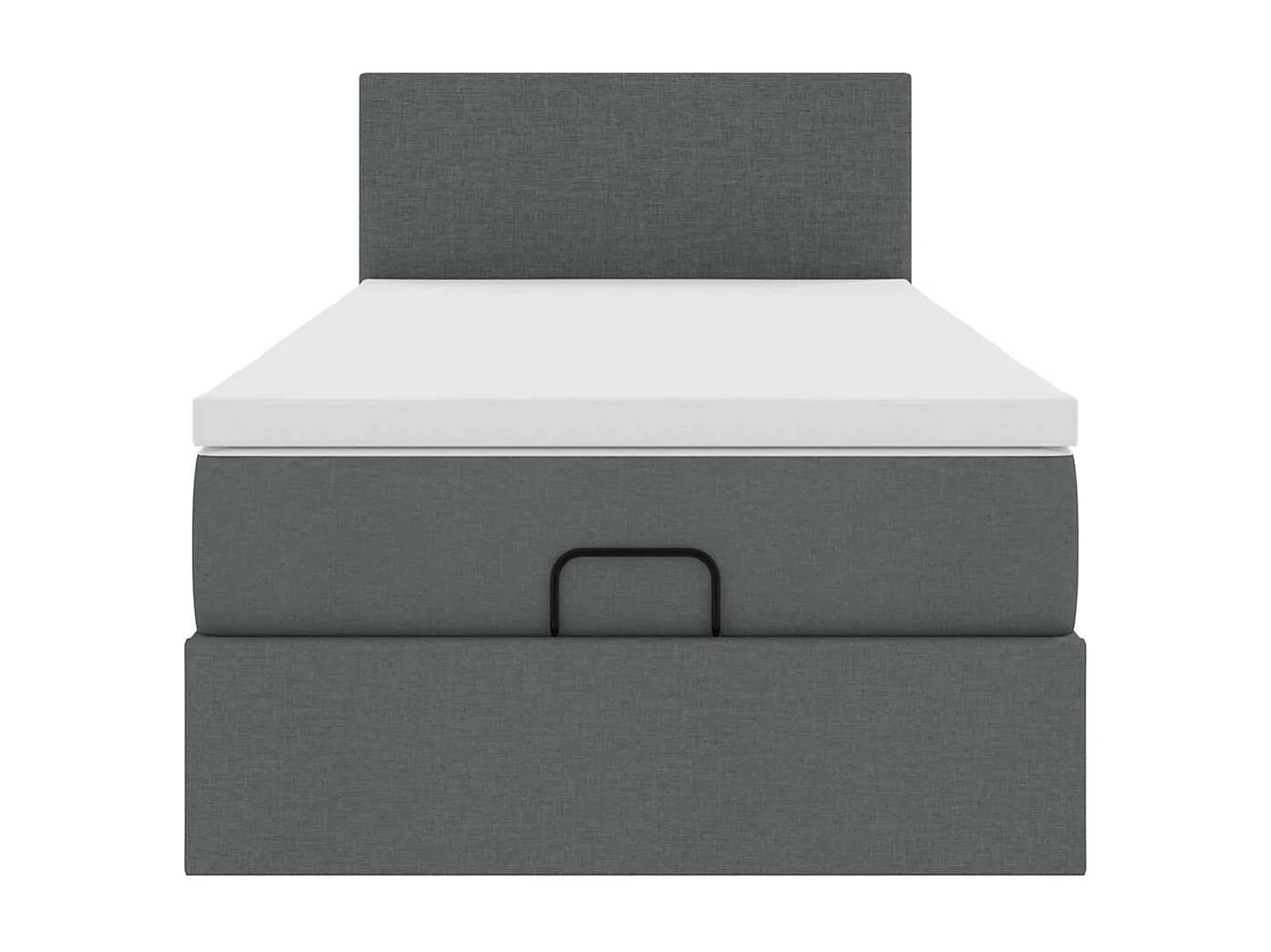 Struttura Letto Pouf con Materasso 90x190 cm in Tessuto