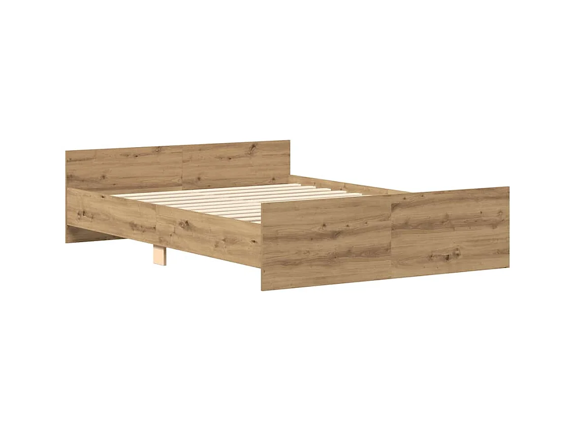 Bettgestell ohne Matratze Artisan-Eiche 140x200cm Holzwerkstoff