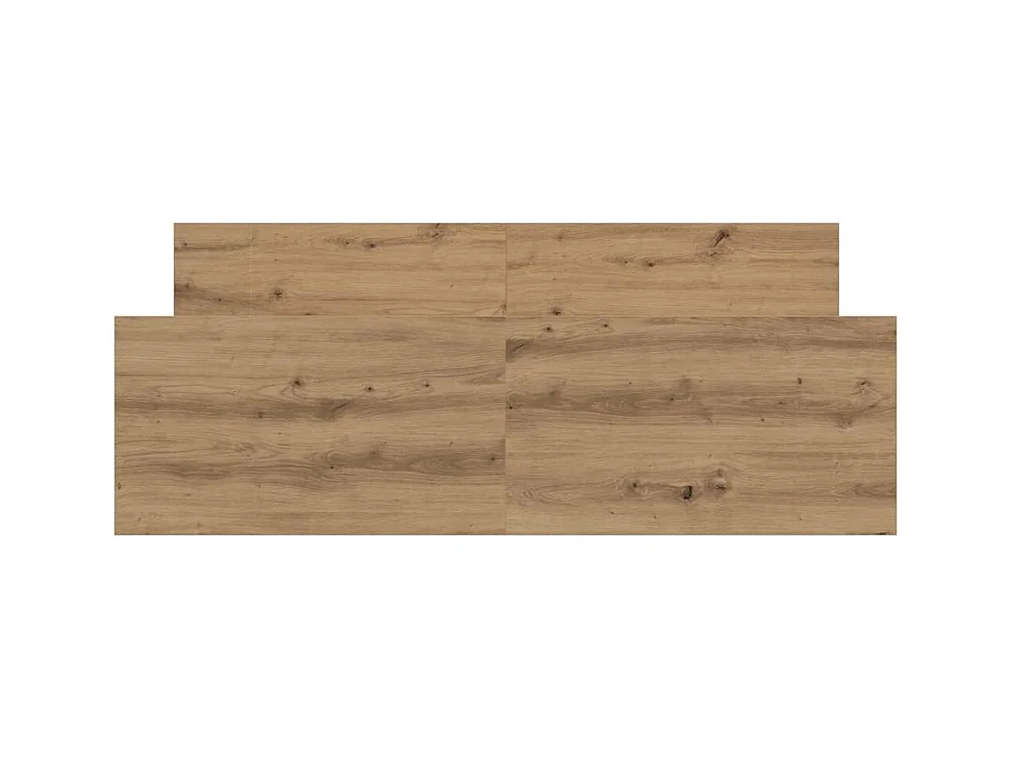 Bettgestell ohne Matratze Artisan-Eiche 140x200cm Holzwerkstoff