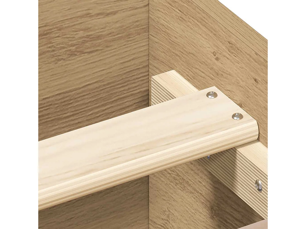 Bettgestell ohne Matratze Artisan-Eiche 140x200cm Holzwerkstoff