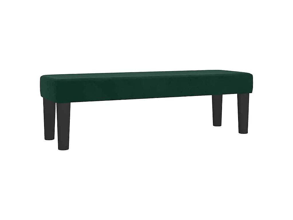 Sommier à lattes de lit et matelas Vert foncé 140x190cm Velours