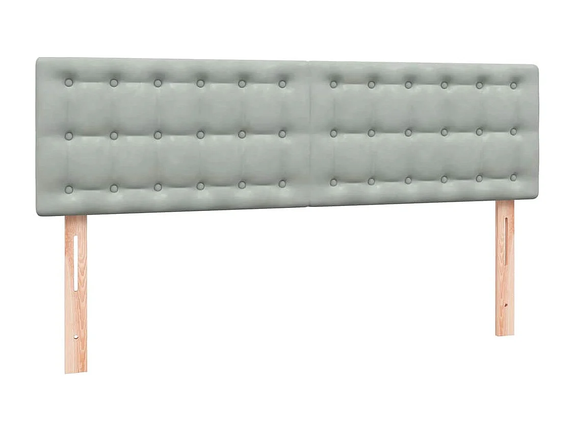 Boxspring met matras en LED fluweel lichtgrijs 160x220 cm