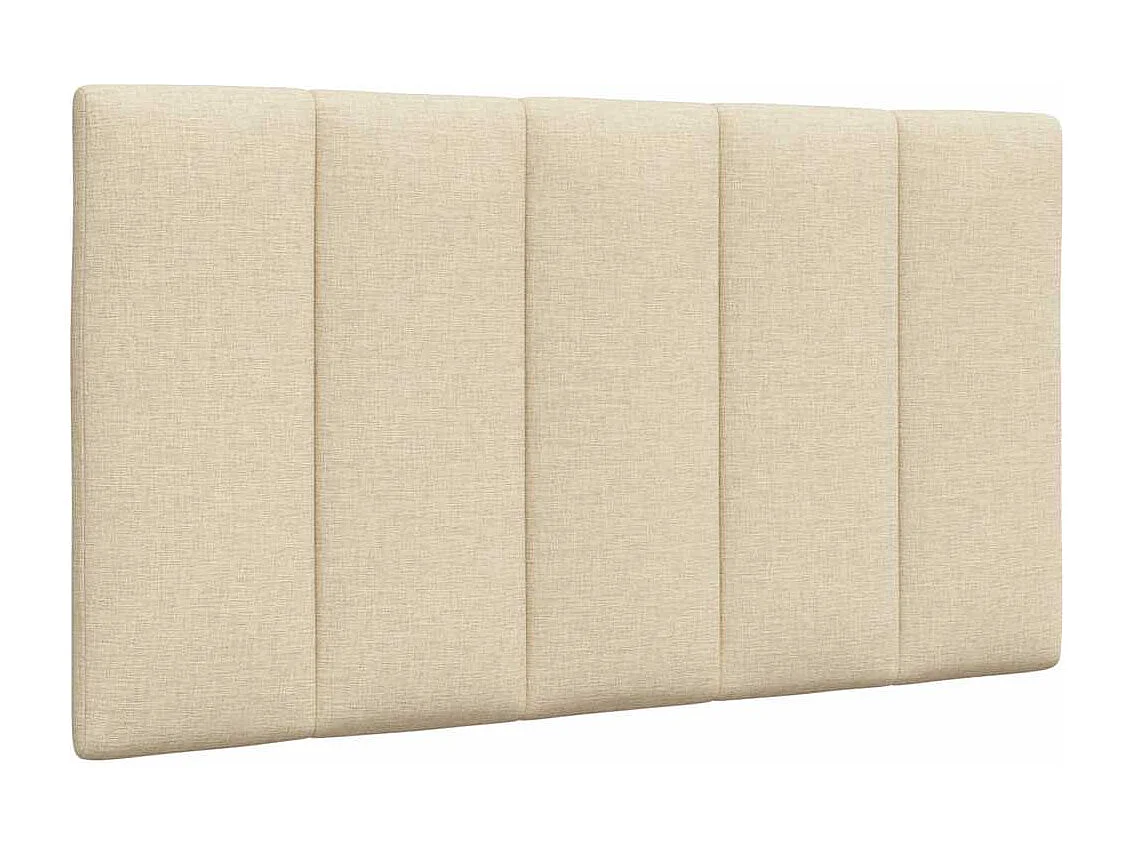 Bett mit Matratze "Hanko" Creme 90x200 cm Stoff