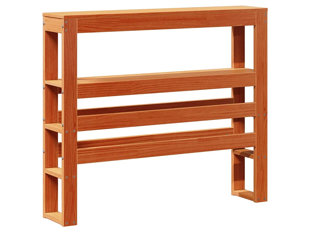 Letto senza Materasso Marrone Cera 100x200 cm in Legno di Pino