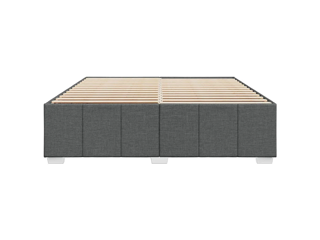 Bedframe zonder matras stof donkergrijs 180x200 cm