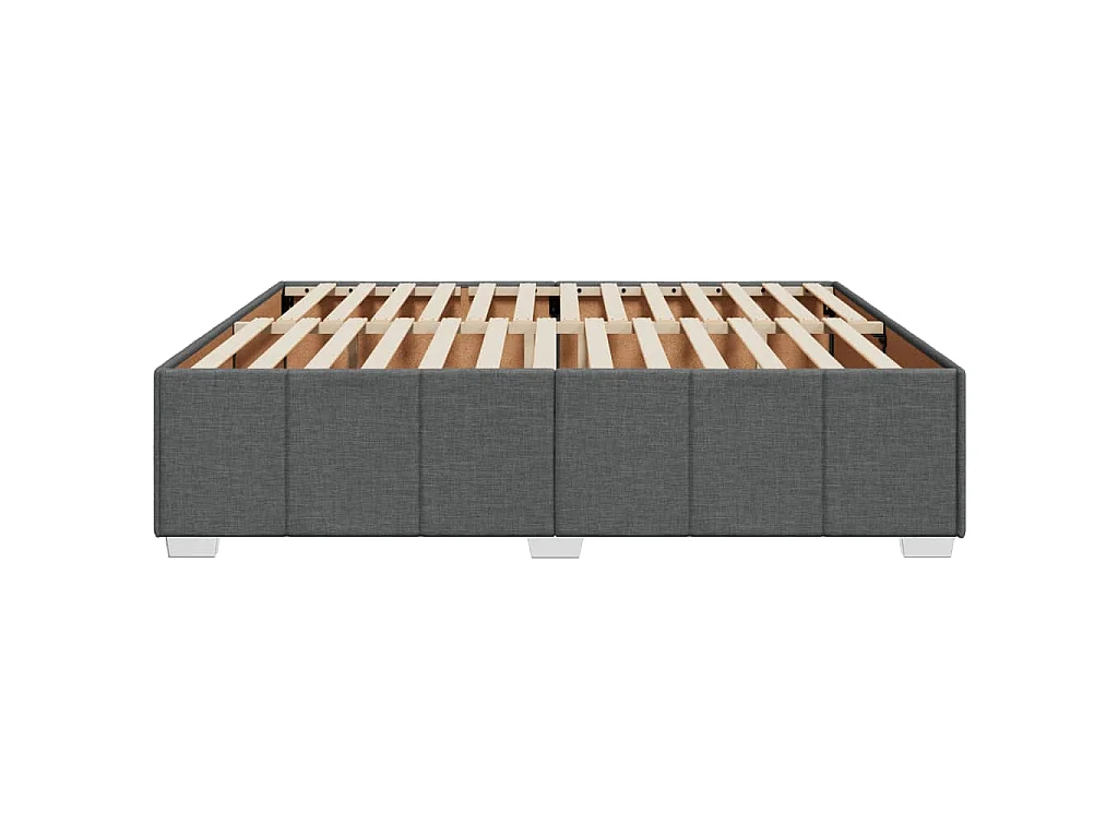 Bedframe zonder matras stof donkergrijs 180x200 cm