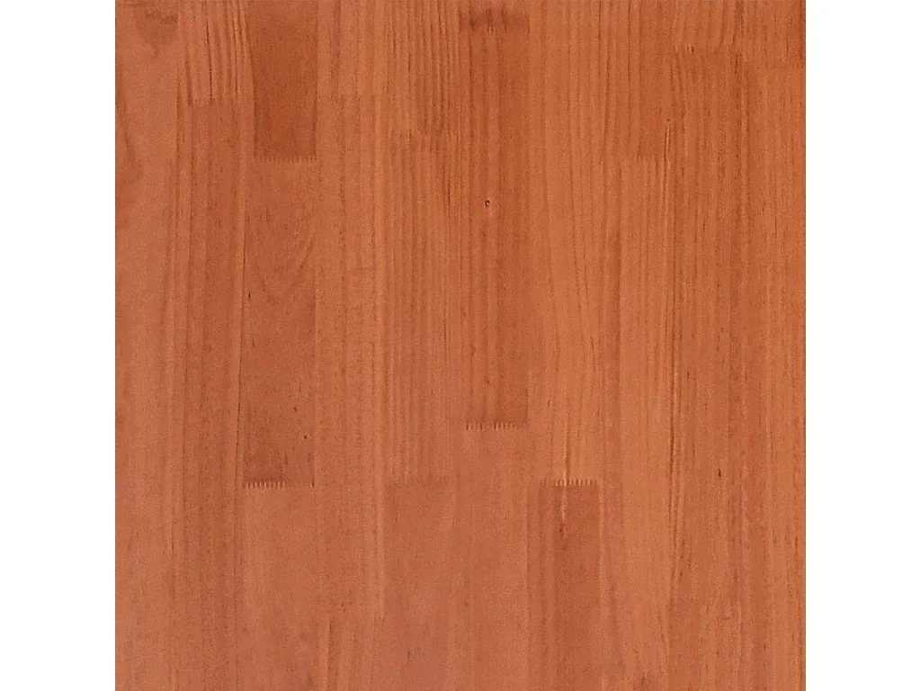 Cadre de lit sans matelas cire marron 140x190cm bois pin massif