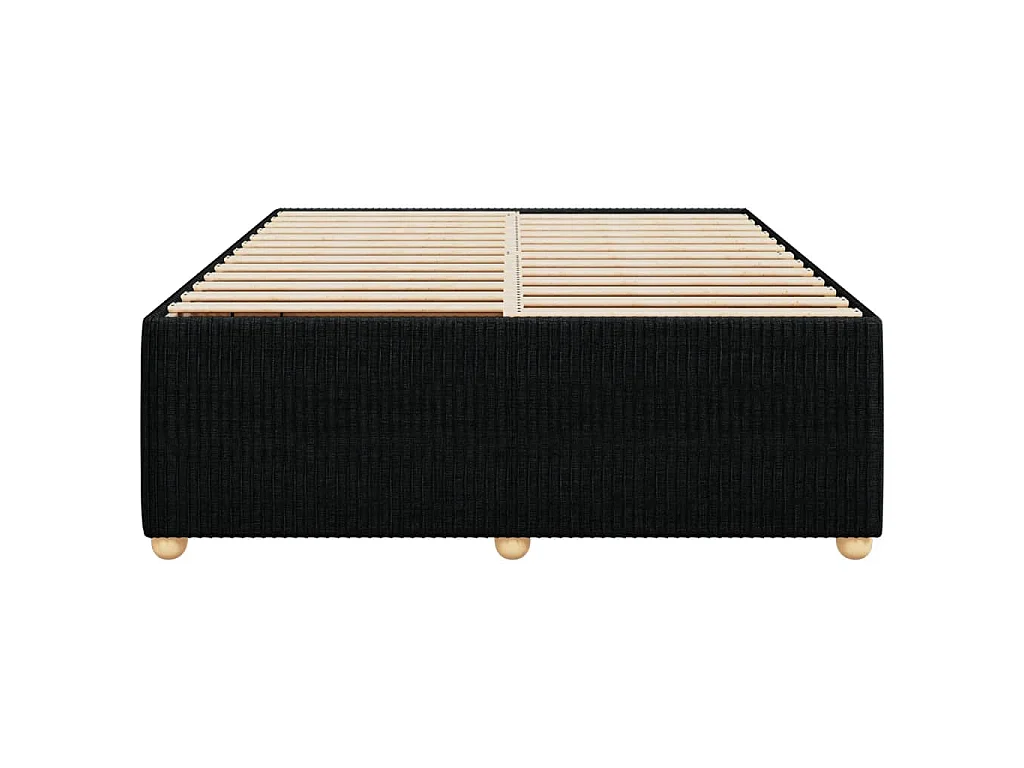 Bedframe zonder matras stof zwart 140x190 cm