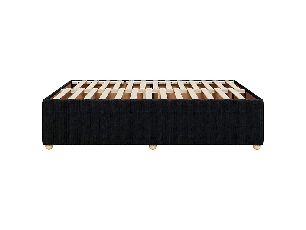 Bedframe zonder matras stof zwart 140x190 cm