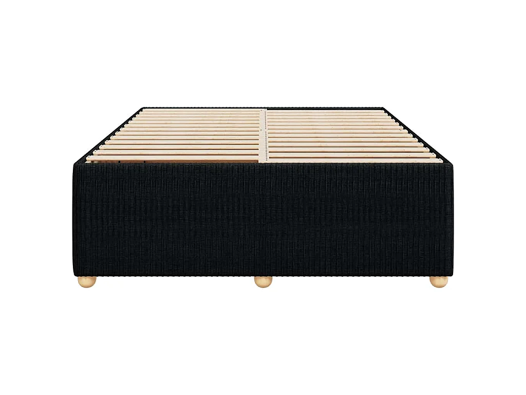 Bedframe zonder matras stof zwart 140x190 cm