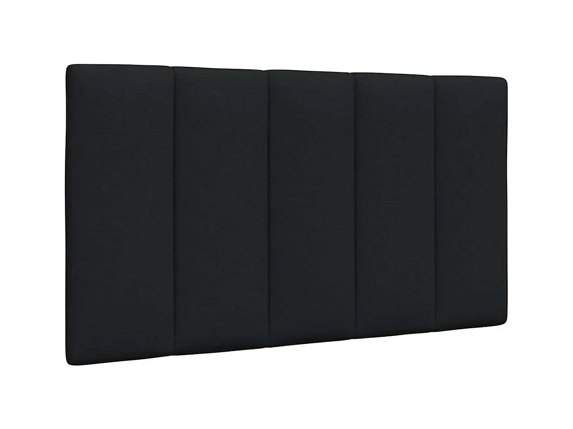 Cadre de lit sans matelas Hanko noir 90x190 cm tissu