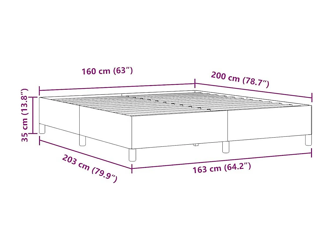 Cama Box Cinza Verde 160 x 200 cm Veludo